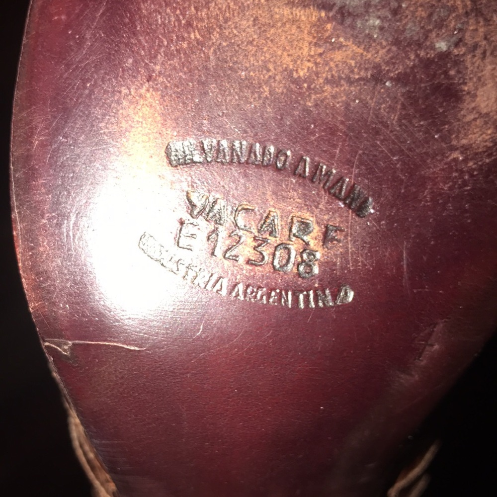 🤎GRIMOLDI MANDEVILLE BROWN CROCODILE 1970s ARGENTINEAN PUMPS SIZE 4🤎 - Picture 7 of 10